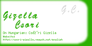 gizella csori business card